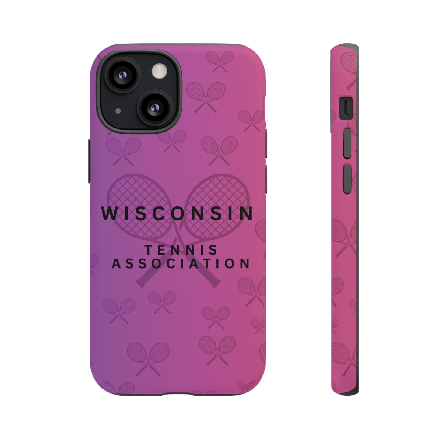 WTA Violet Fade Racquets Impact-Resistant Tough Cases (iPhone & Samsung)