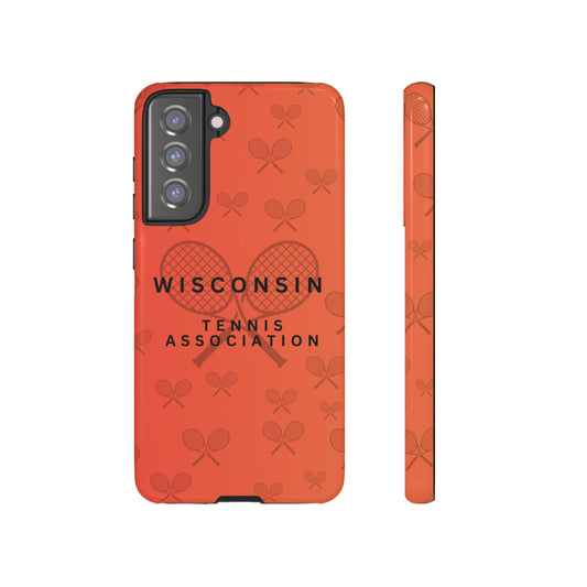 WTA Orange Fade Racquets Impact-Resistant Tough Cases (iPhone & Samsung)