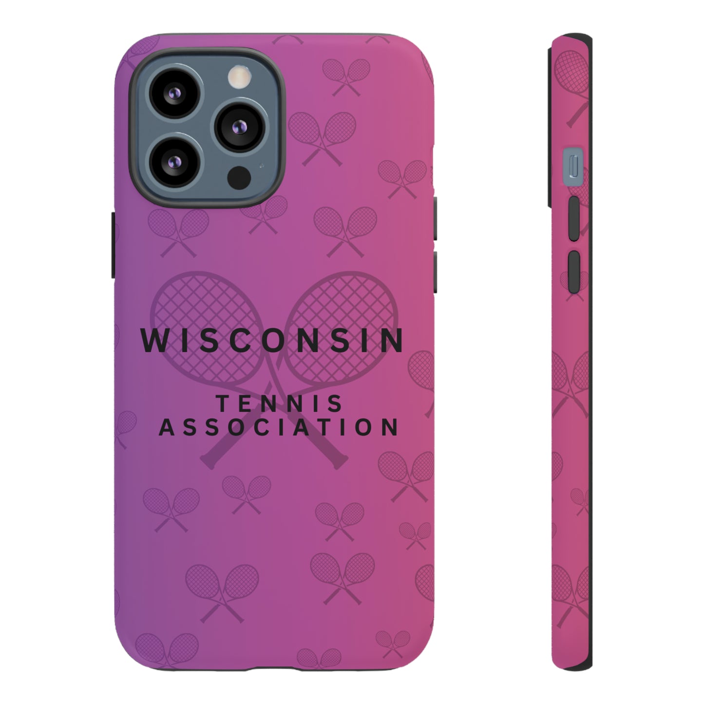 WTA Violet Fade Racquets Impact-Resistant Tough Cases (iPhone & Samsung)