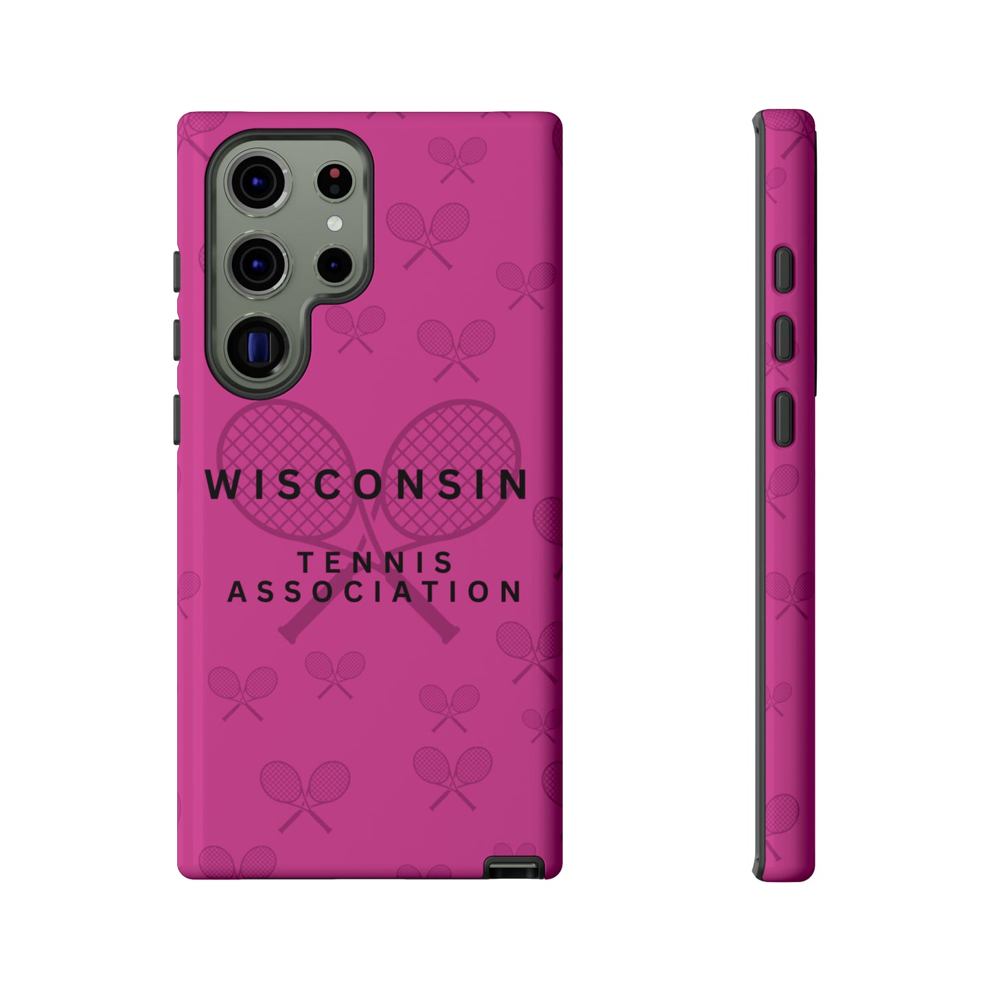 WTA Fuchsia Racquets Impact-Resistant Tough Cases (iPhone & Samsung)