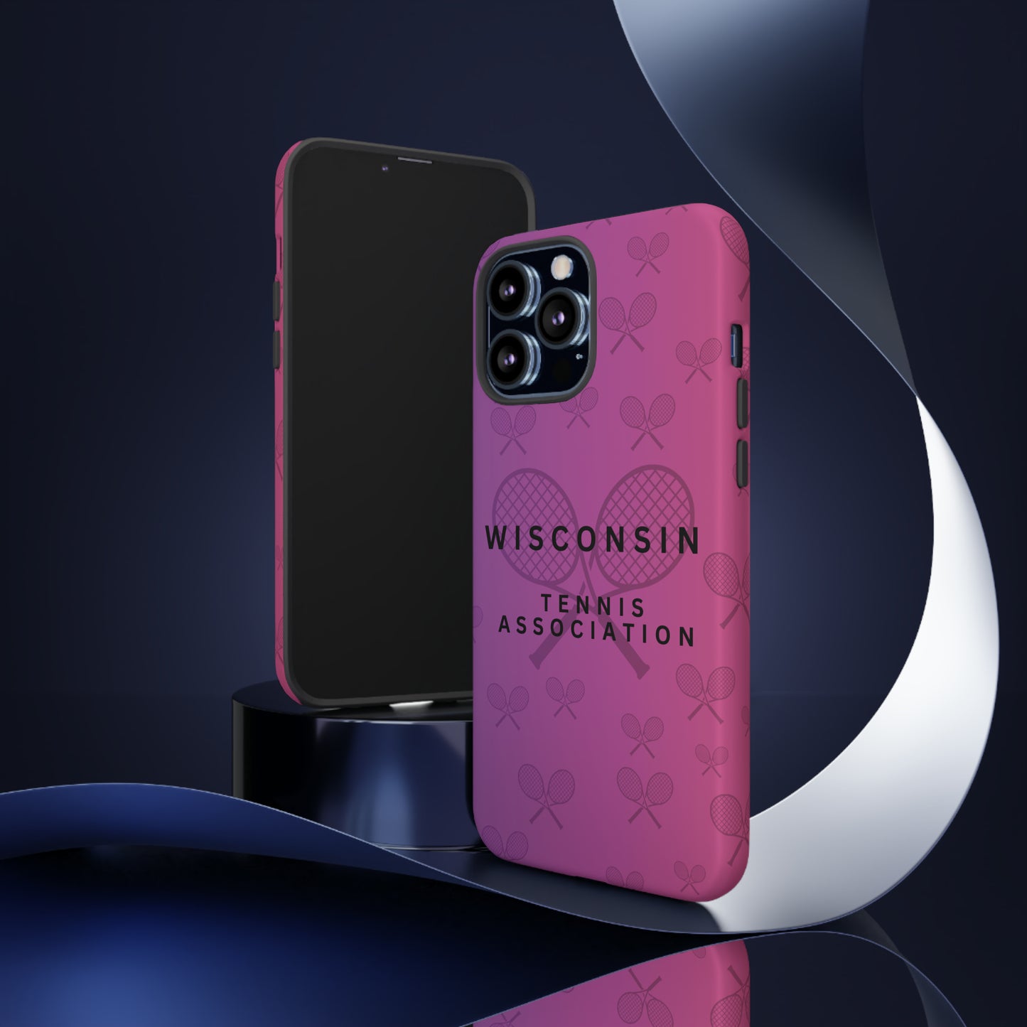 WTA Violet Fade Racquets Impact-Resistant Tough Cases (iPhone & Samsung)