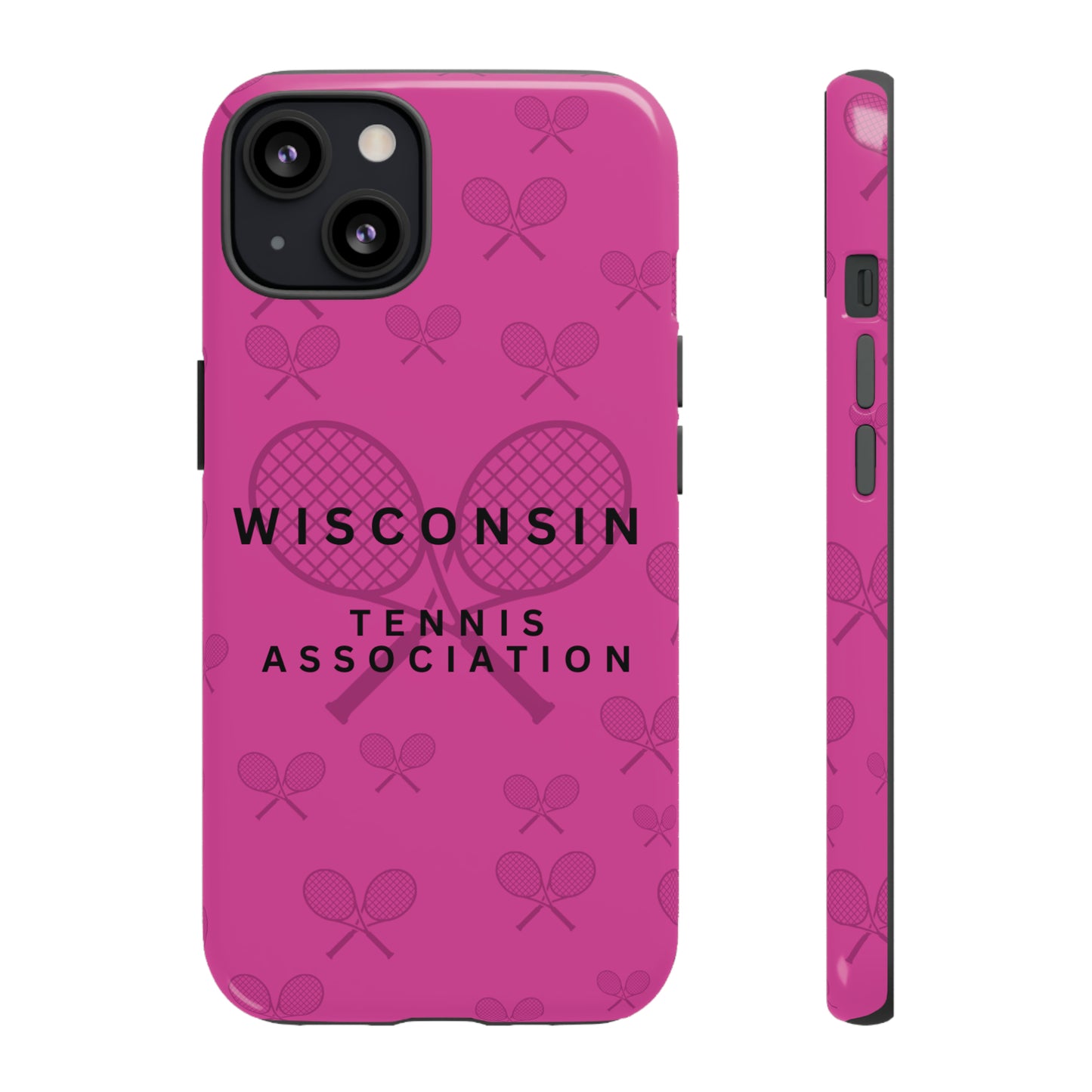WTA Fuchsia Racquets Impact-Resistant Tough Cases (iPhone & Samsung)