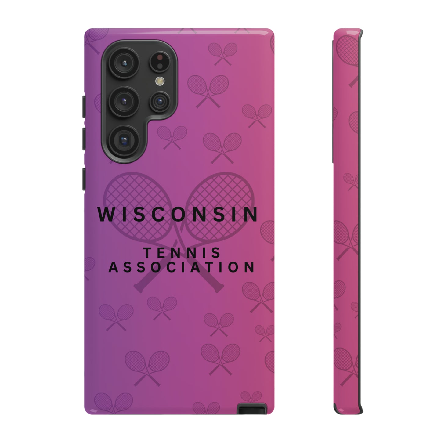 WTA Violet Fade Racquets Impact-Resistant Tough Cases (iPhone & Samsung)
