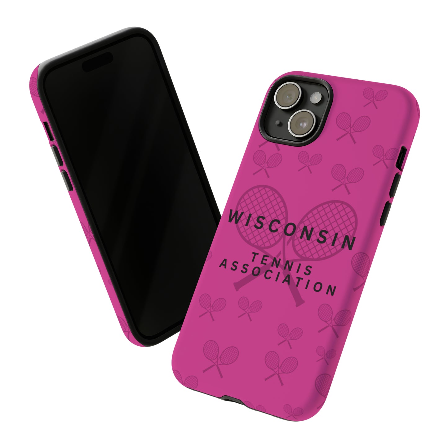 WTA Fuchsia Racquets Impact-Resistant Tough Cases (iPhone & Samsung)
