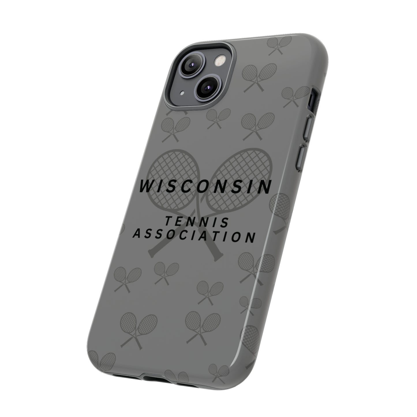 WTA Midnight Grey Racquets Impact-Resistant Tough Cases (iPhone & Samsung)
