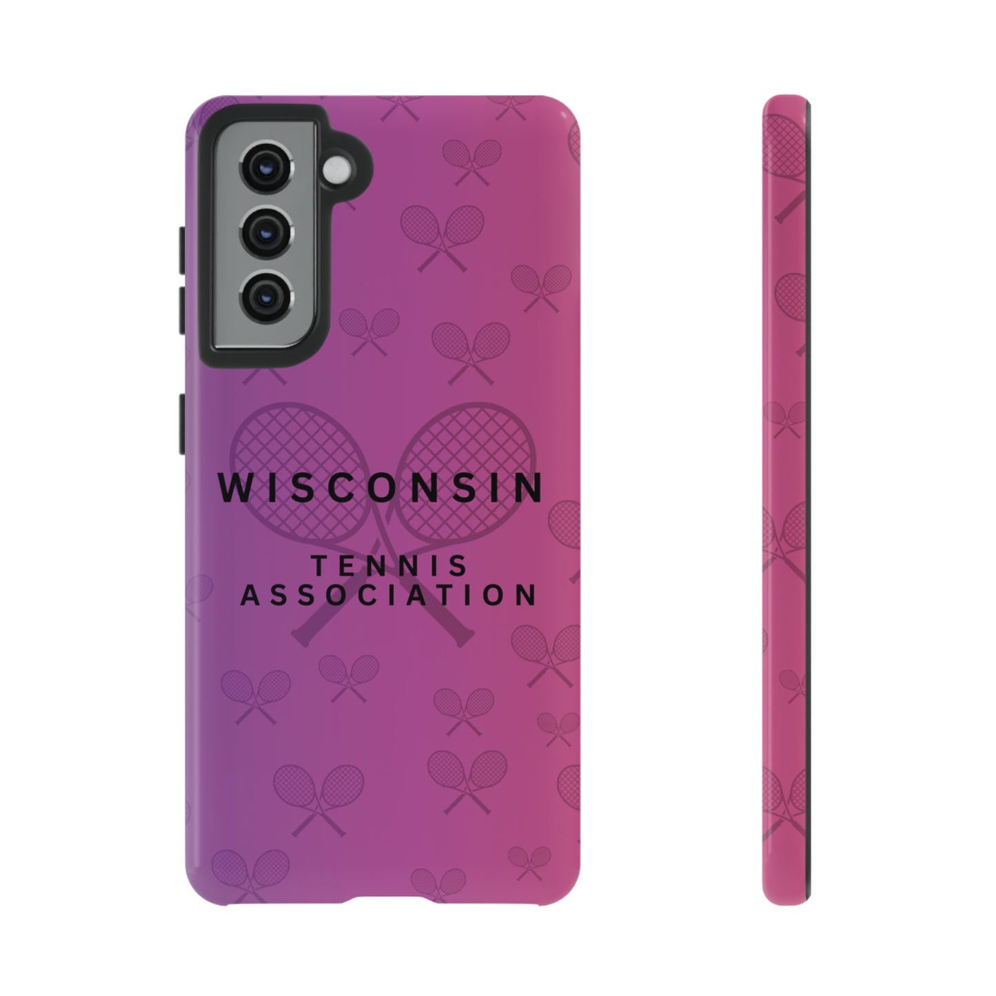WTA Violet Fade Racquets Impact-Resistant Tough Cases (iPhone & Samsung)
