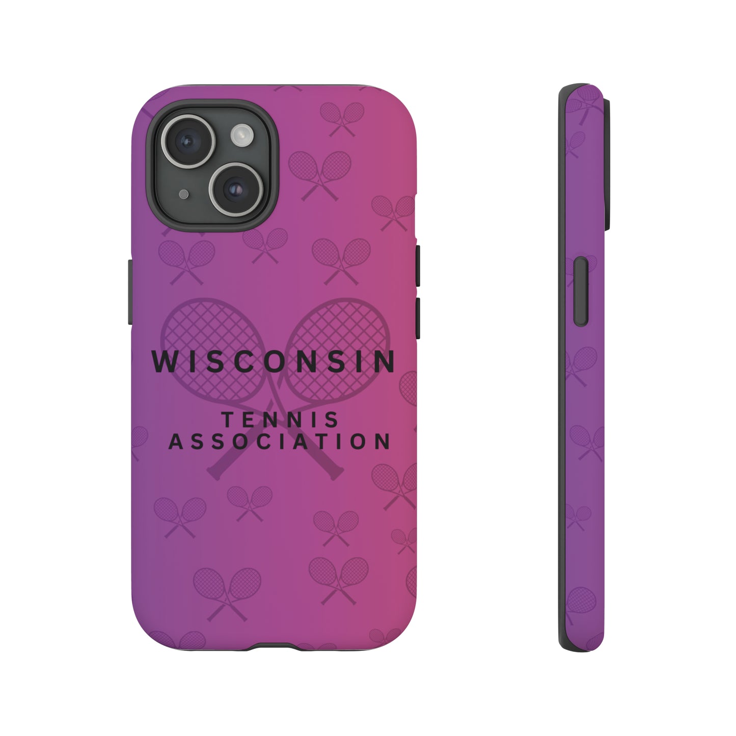 WTA Violet Fade Racquets Impact-Resistant Tough Cases (iPhone & Samsung)