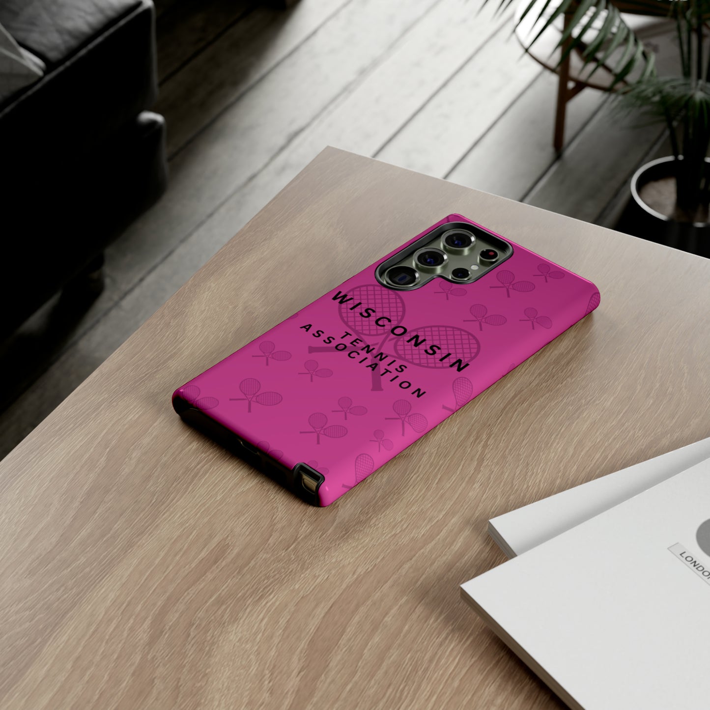 WTA Fuchsia Racquets Impact-Resistant Tough Cases (iPhone & Samsung)