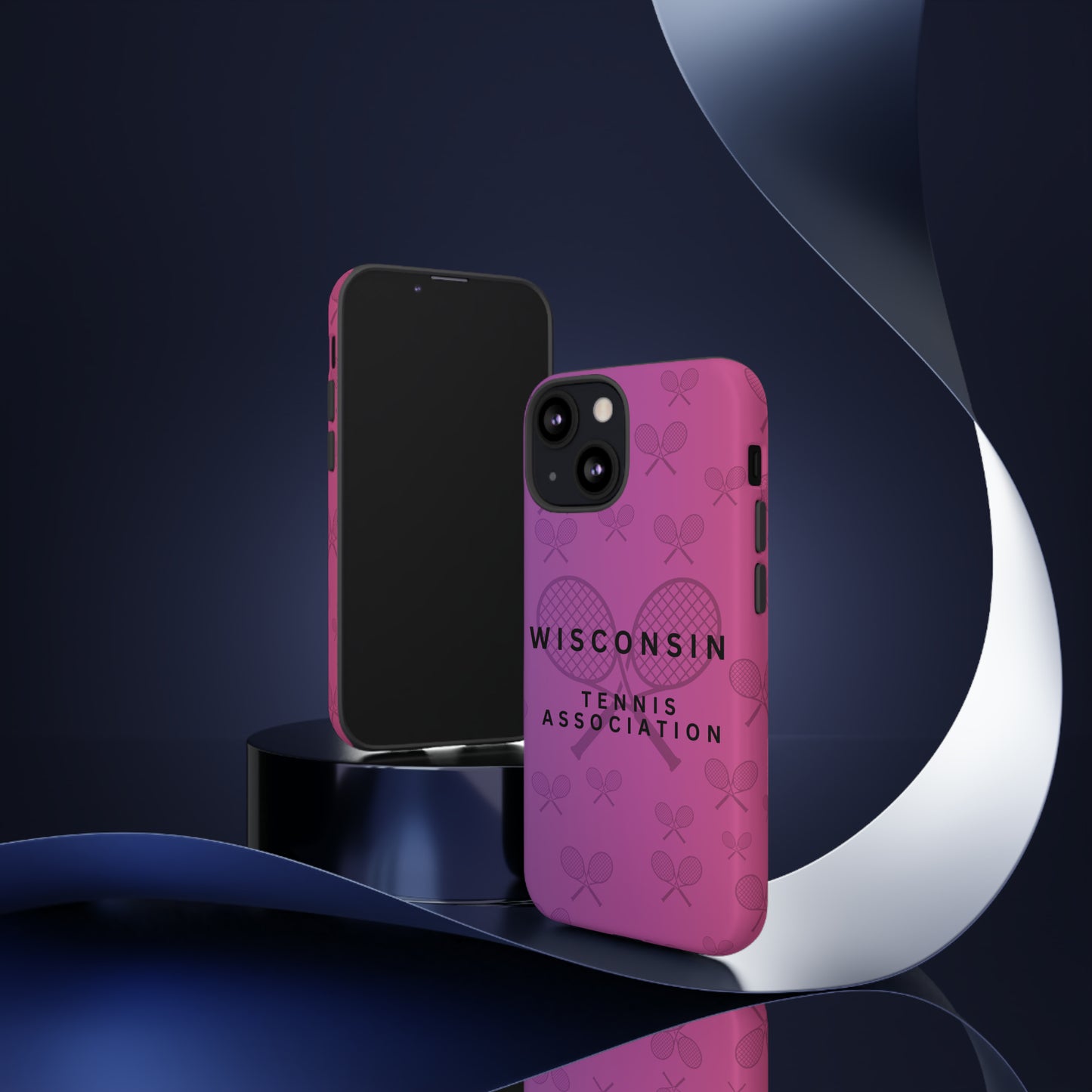 WTA Violet Fade Racquets Impact-Resistant Tough Cases (iPhone & Samsung)