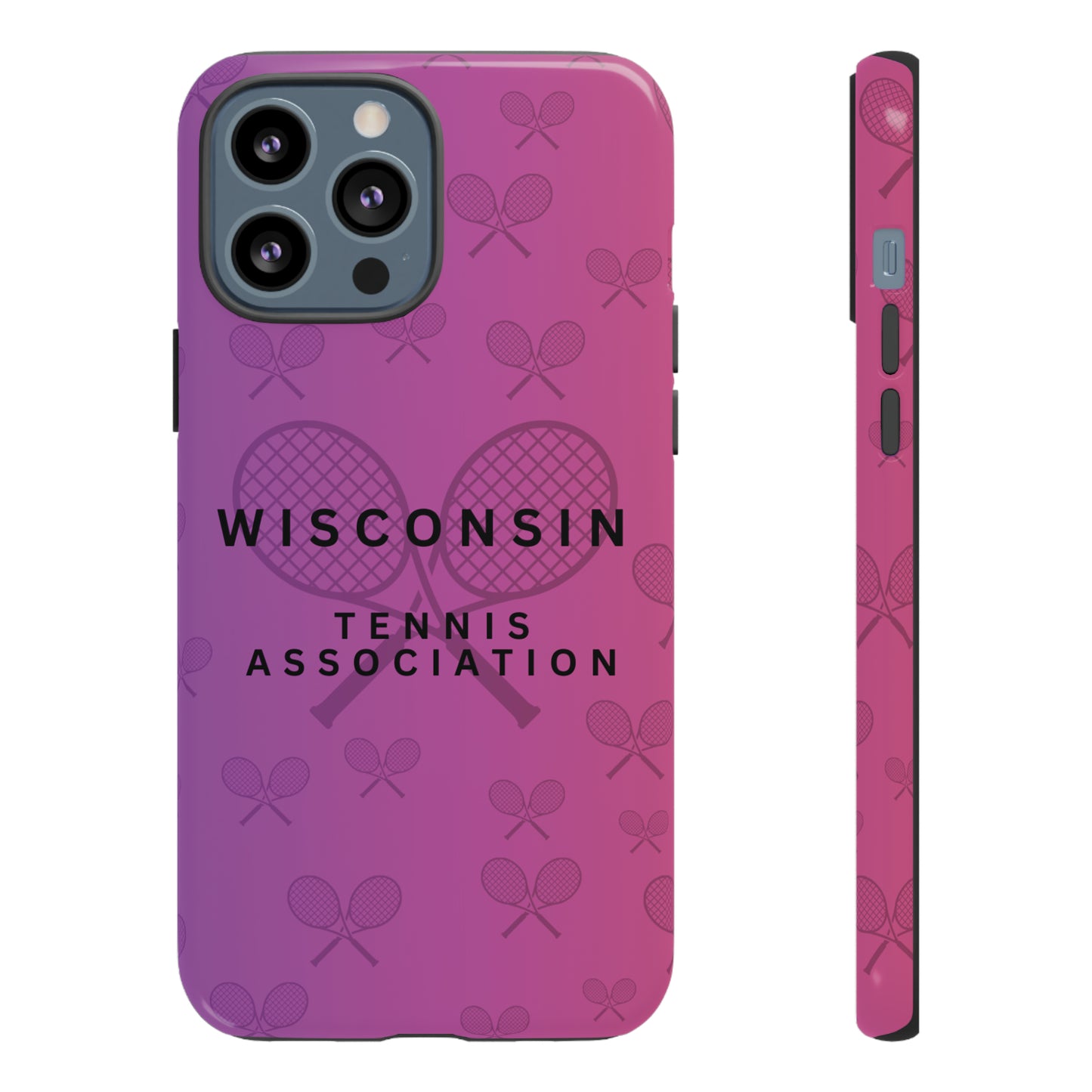WTA Violet Fade Racquets Impact-Resistant Tough Cases (iPhone & Samsung)