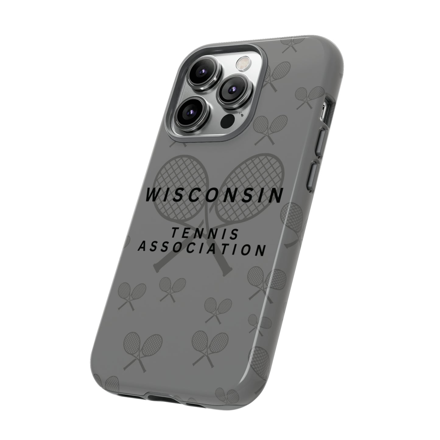 WTA Midnight Grey Racquets Impact-Resistant Tough Cases (iPhone & Samsung)