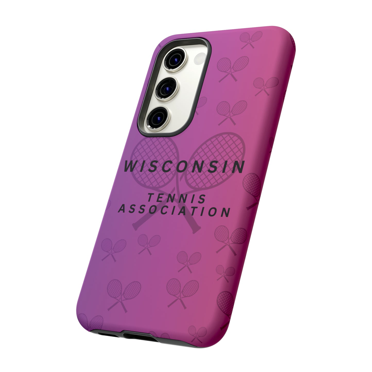 WTA Violet Fade Racquets Impact-Resistant Tough Cases (iPhone & Samsung)