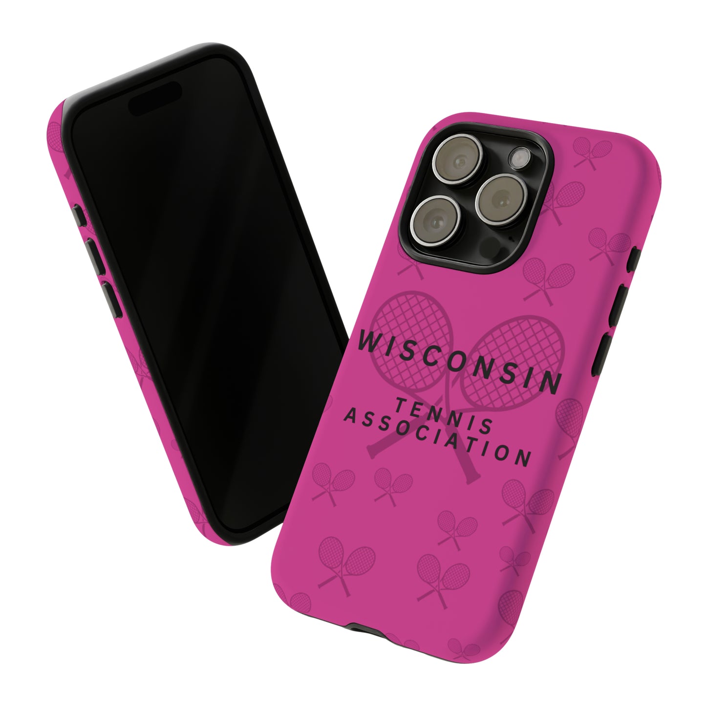 WTA Fuchsia Racquets Impact-Resistant Tough Cases (iPhone & Samsung)