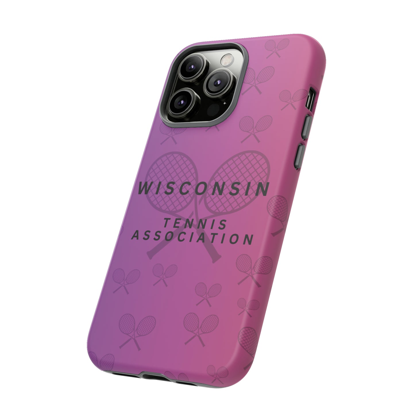 WTA Violet Fade Racquets Impact-Resistant Tough Cases (iPhone & Samsung)
