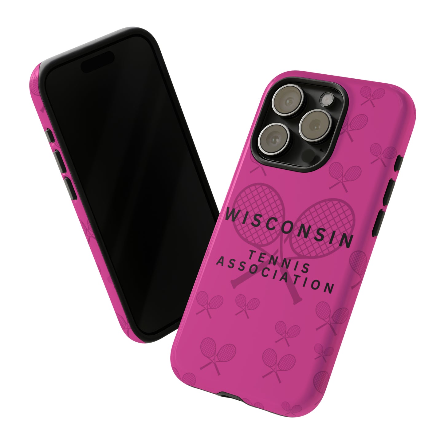WTA Fuchsia Racquets Impact-Resistant Tough Cases (iPhone & Samsung)