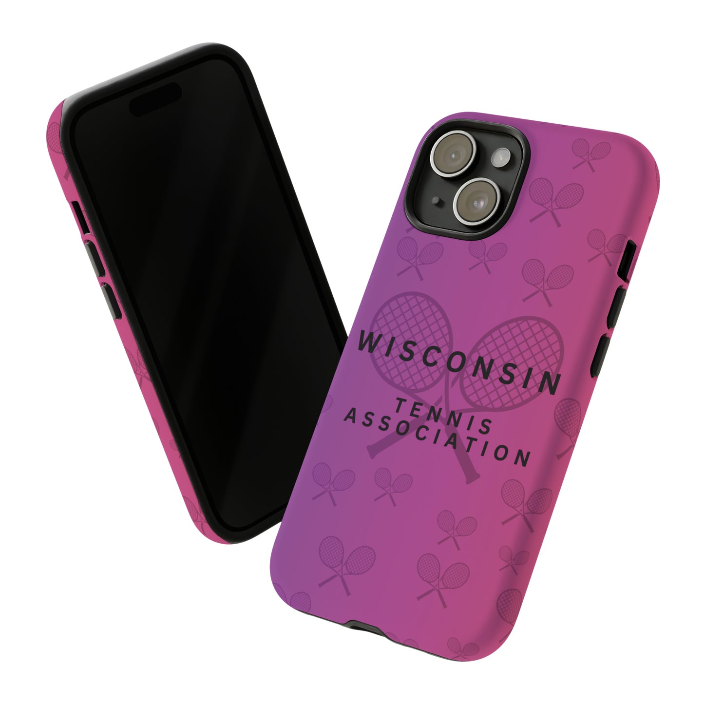 WTA Violet Fade Racquets Impact-Resistant Tough Cases (iPhone & Samsung)