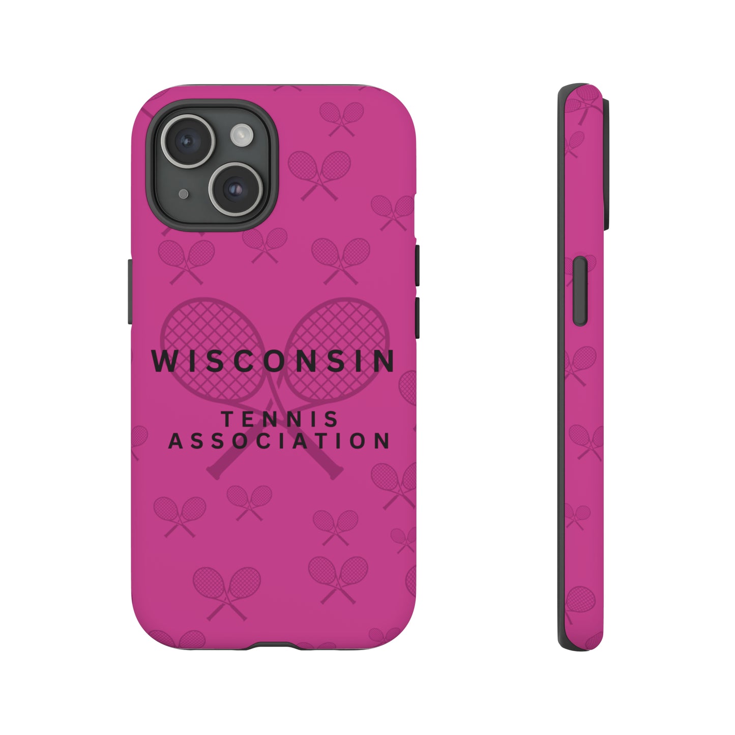 WTA Fuchsia Racquets Impact-Resistant Tough Cases (iPhone & Samsung)