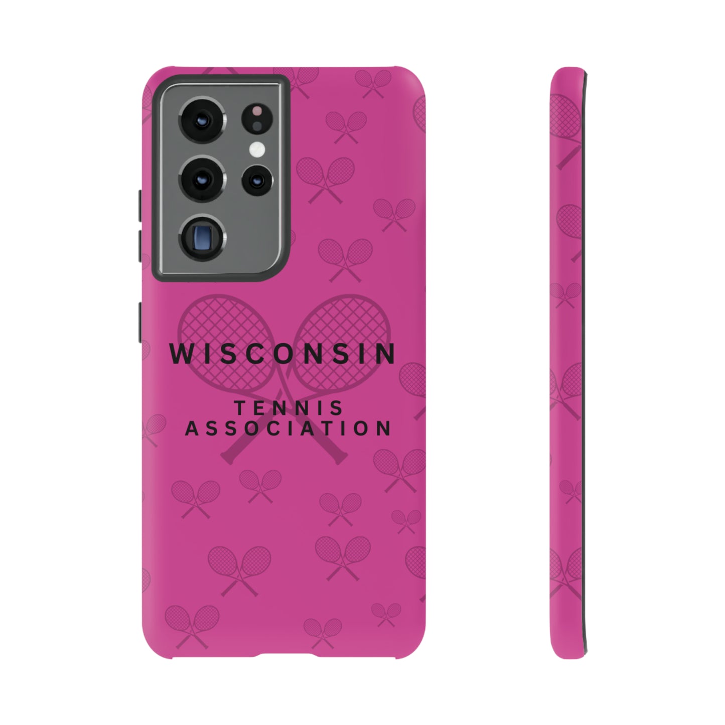WTA Fuchsia Racquets Impact-Resistant Tough Cases (iPhone & Samsung)