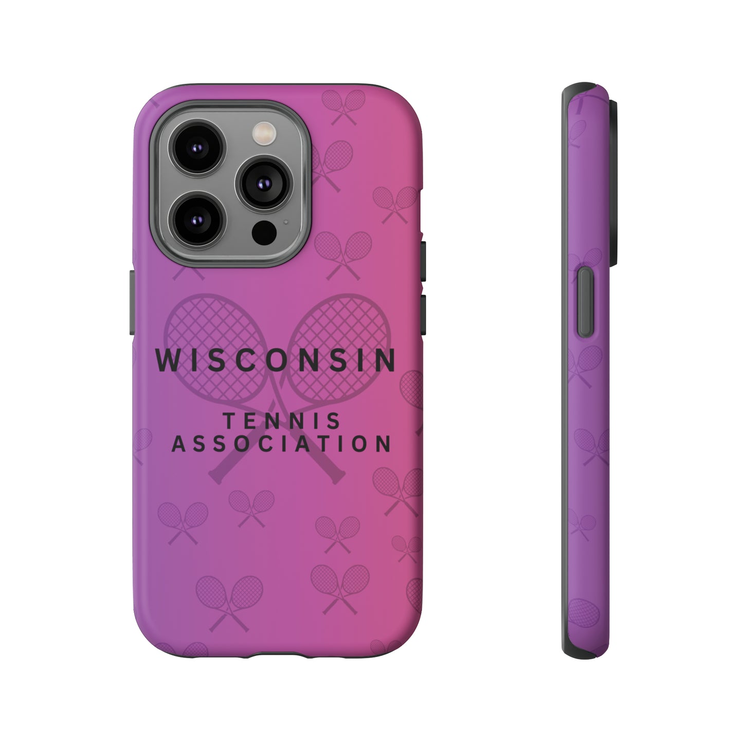 WTA Violet Fade Racquets Impact-Resistant Tough Cases (iPhone & Samsung)