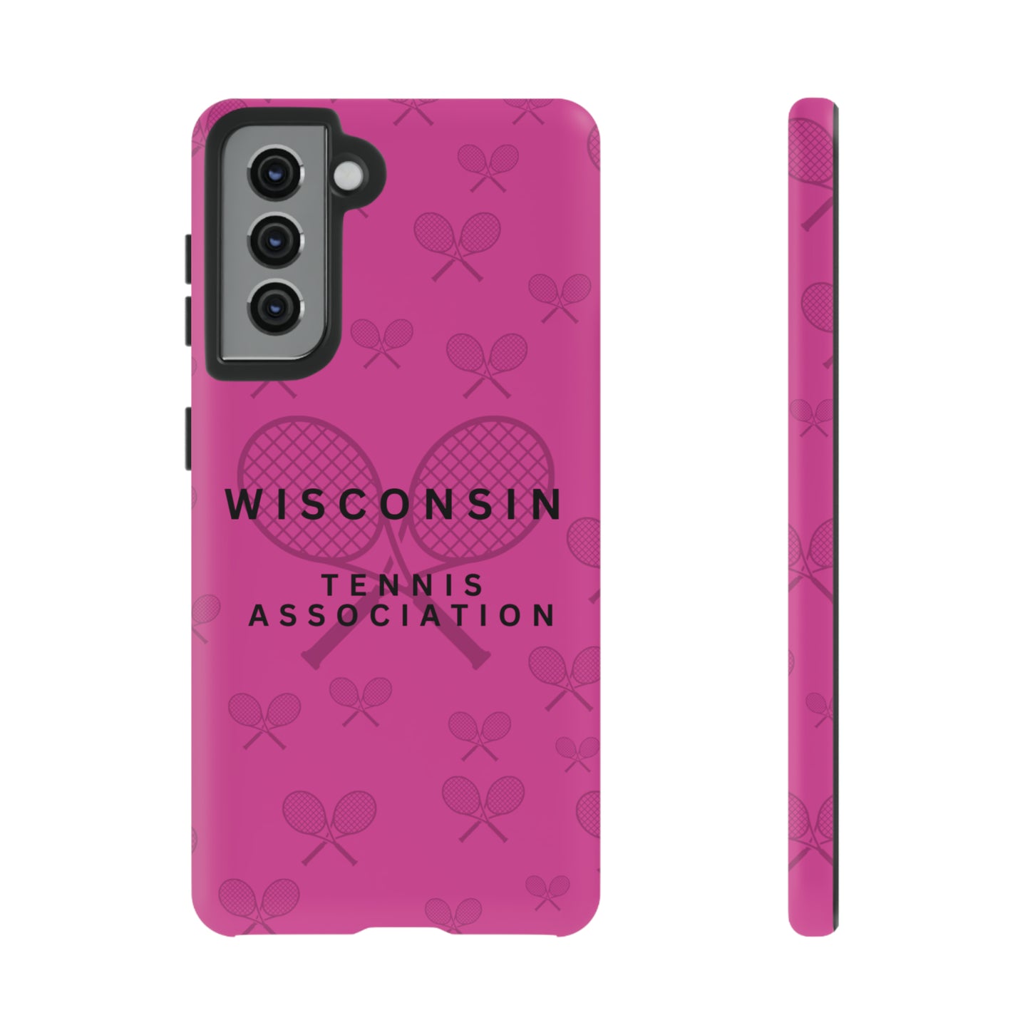 WTA Fuchsia Racquets Impact-Resistant Tough Cases (iPhone & Samsung)