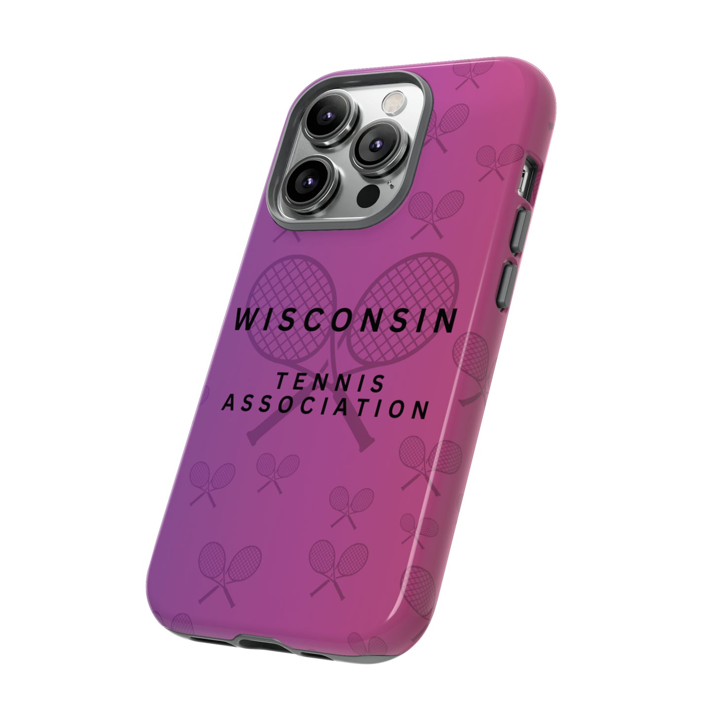 WTA Violet Fade Racquets Impact-Resistant Tough Cases (iPhone & Samsung)