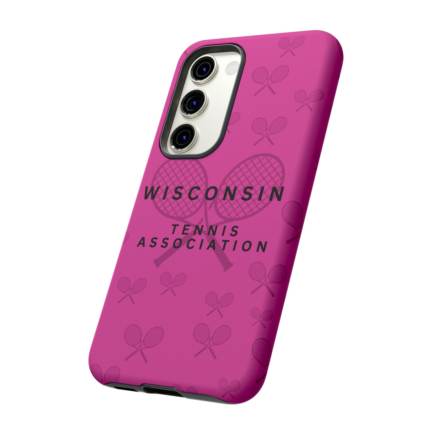 WTA Fuchsia Racquets Impact-Resistant Tough Cases (iPhone & Samsung)