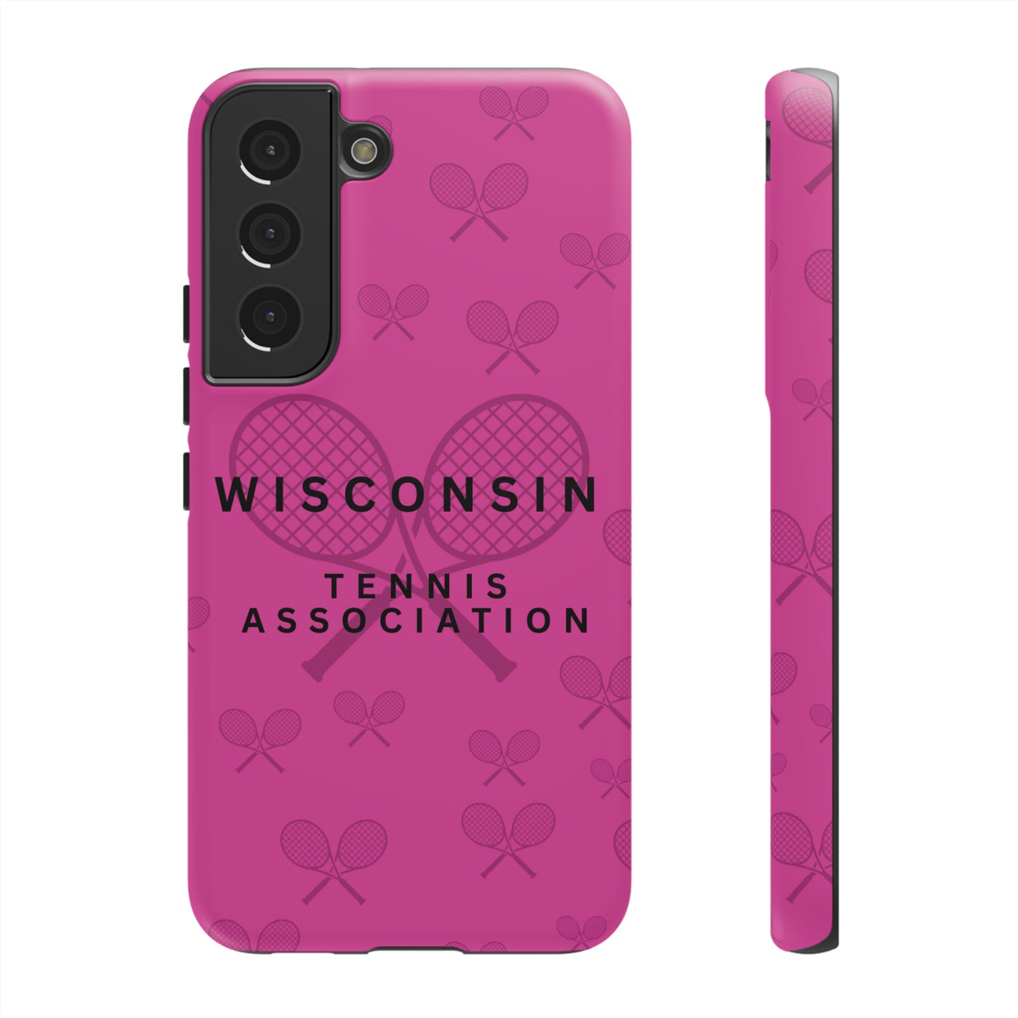 WTA Fuchsia Racquets Impact-Resistant Tough Cases (iPhone & Samsung)