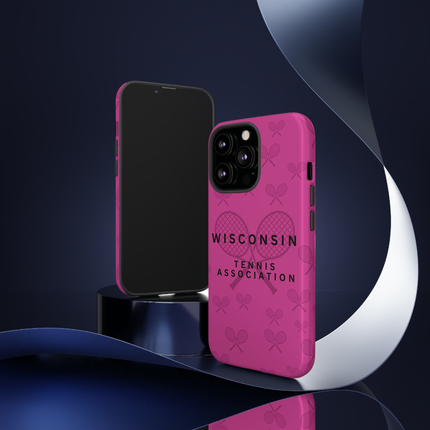 WTA Fuchsia Racquets Impact-Resistant Tough Cases (iPhone & Samsung)