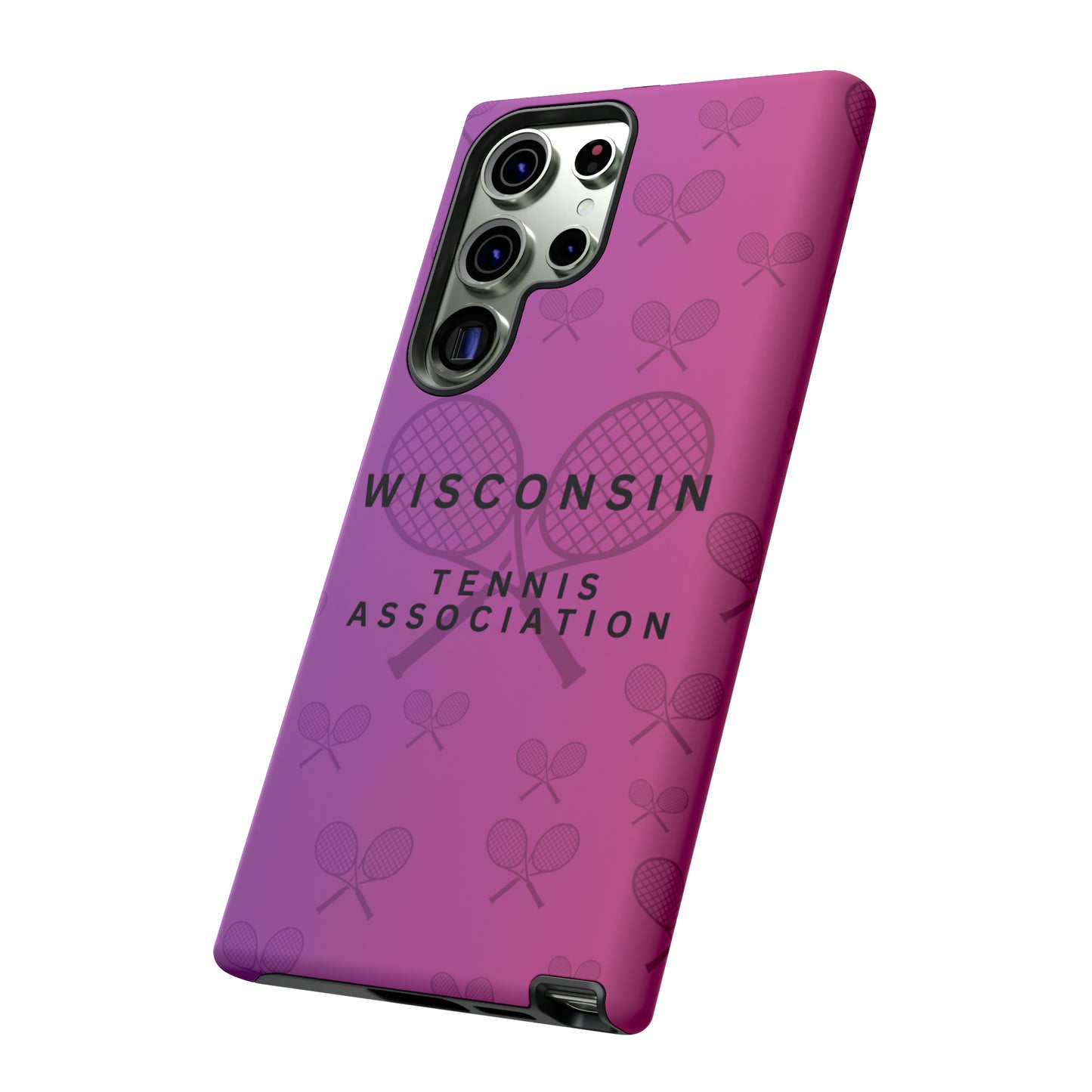 WTA Violet Fade Racquets Impact-Resistant Tough Cases (iPhone & Samsung)