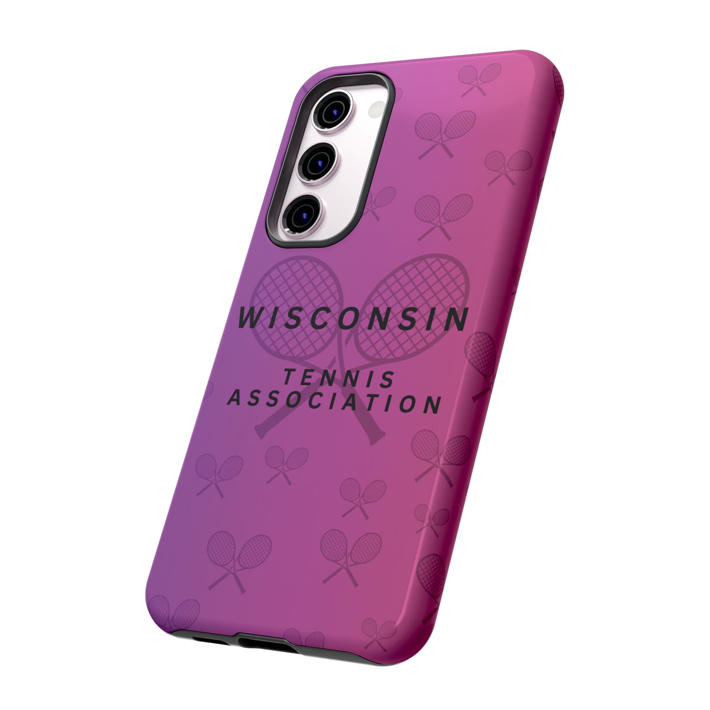 WTA Violet Fade Racquets Impact-Resistant Tough Cases (iPhone & Samsung)