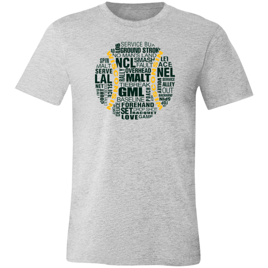 Green/Gold WTA Tennis Ball Unisex Jersey Tee