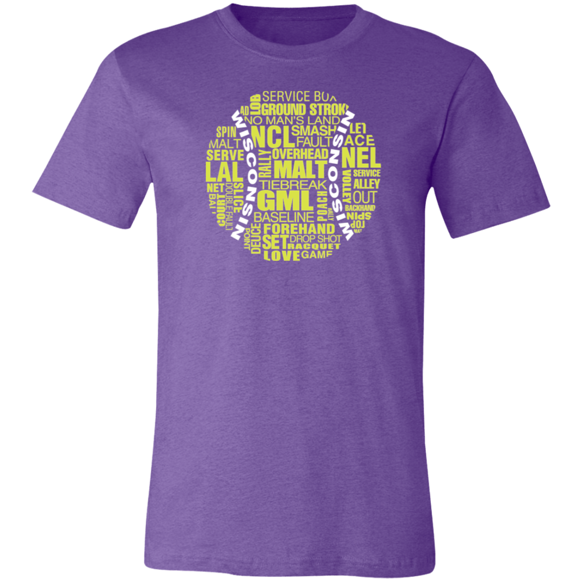 Wisconsin Tennis Ball Unisex Jersey Tee