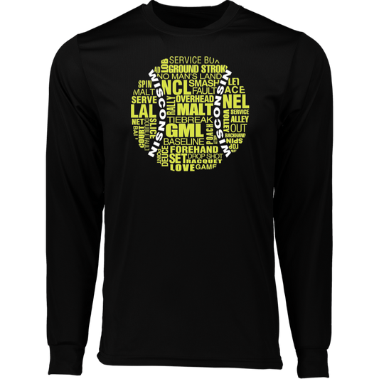 Wisconsin Tennis Ball Long Sleeve Moisture-Wicking Tee