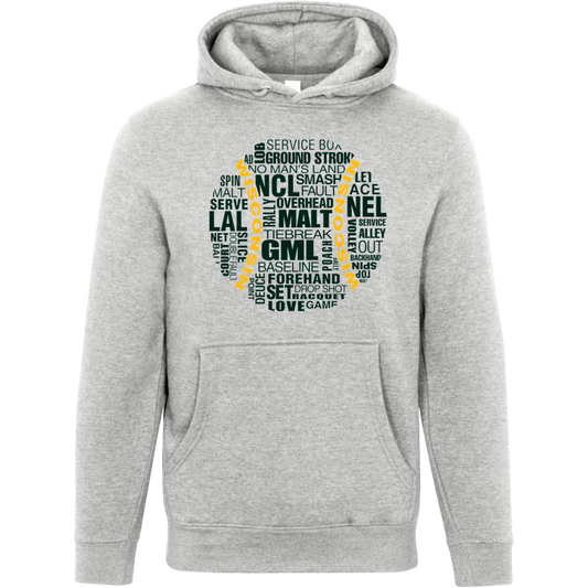 Green/Gold Wisconsin Tennis Ball Unisex Premium Hoodie
