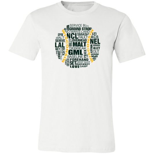 Wisconsin Green/Gold Tennis Ball Unisex Tee