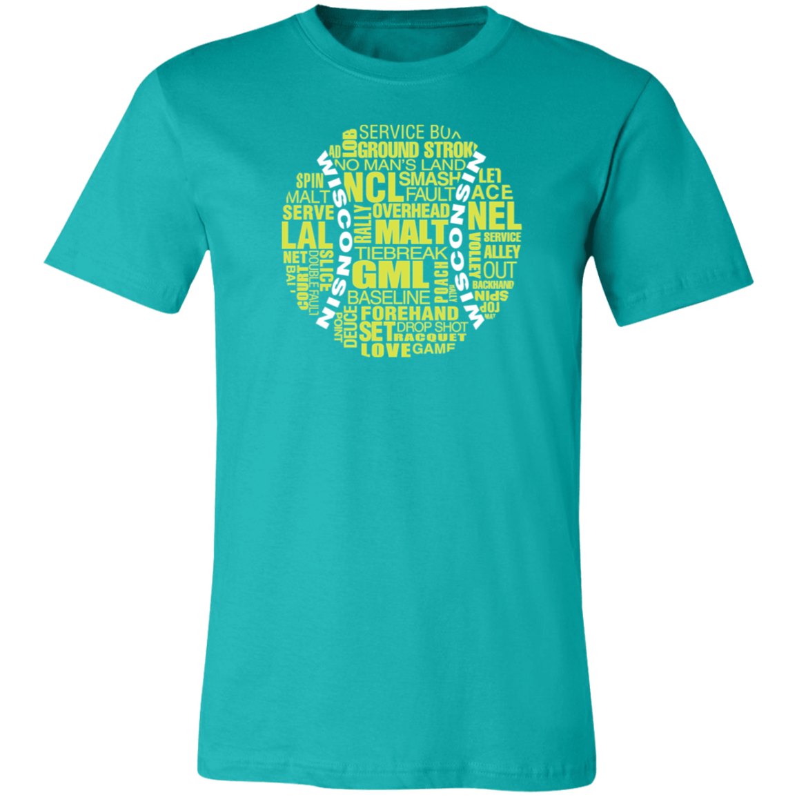 Wisconsin Tennis Ball Unisex Jersey Tee