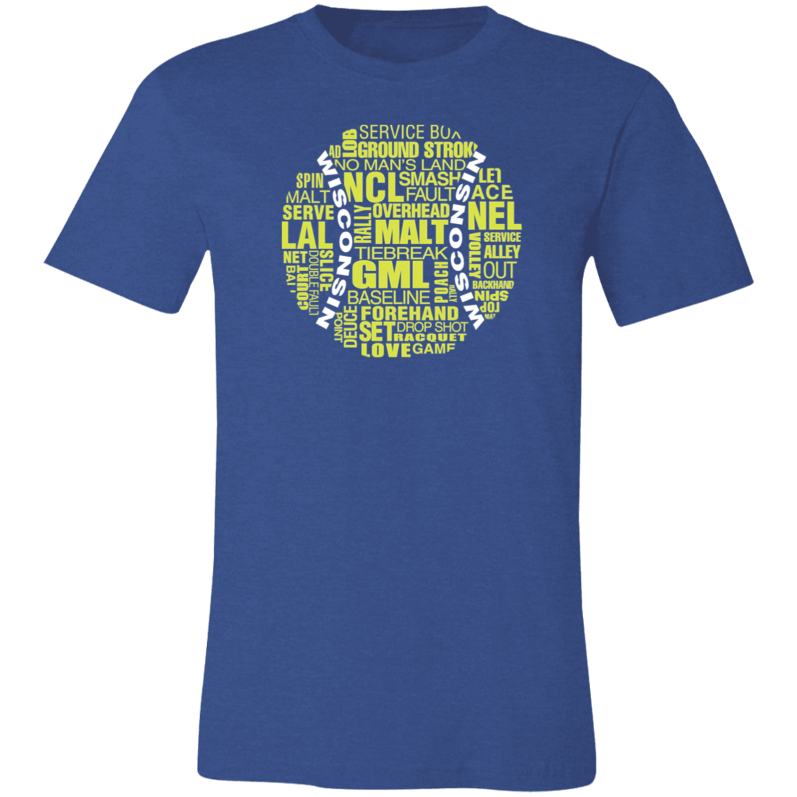 Wisconsin Tennis Ball Unisex Jersey Tee