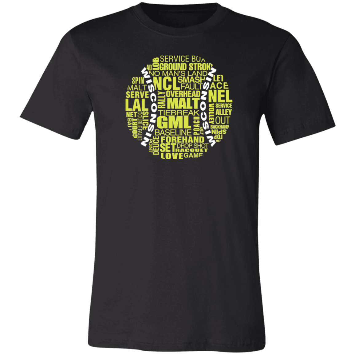 Wisconsin Tennis Ball Unisex Jersey Tee