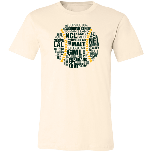 Green/Gold WTA Tennis Ball Unisex Jersey Tee