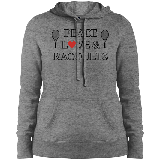 Peace Love & Racquets Ladies' Hoodie