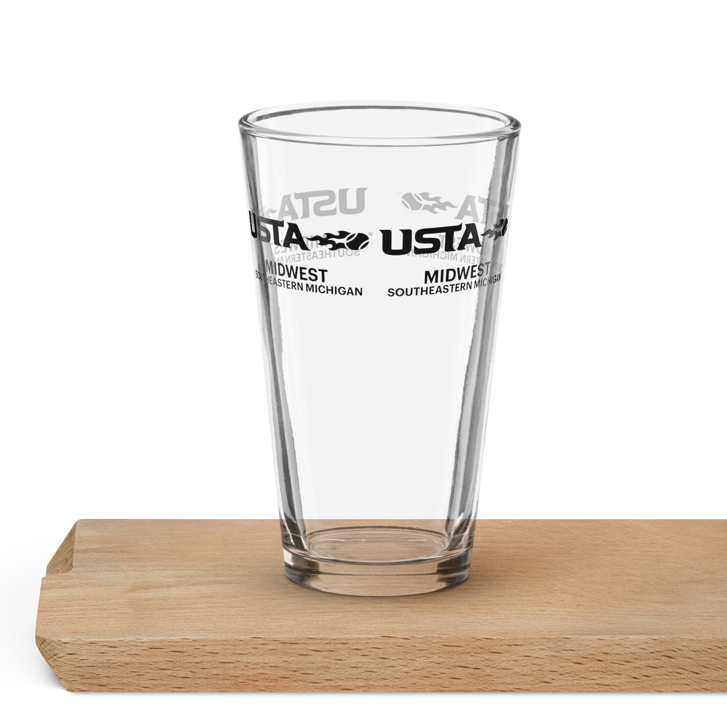 USTA Midwest Wisconsin Shaker pint glass