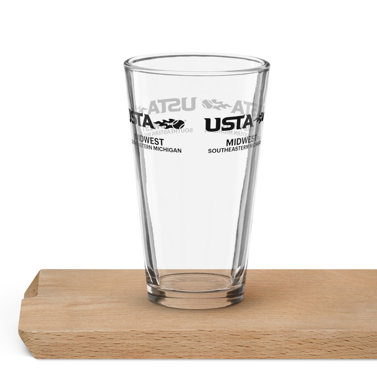 USTA Midwest Wisconsin Shaker pint glass