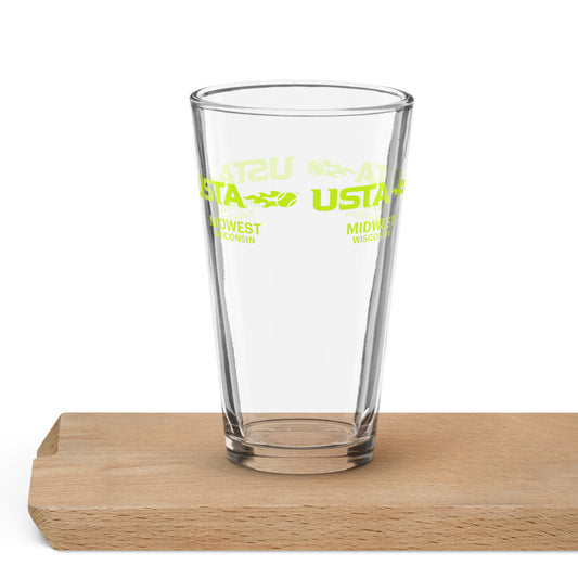 USTA Midwest Wisconsin Fresh Ball Shaker pint glass